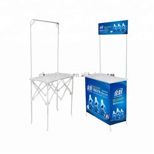 Full aluminum hot sale portable promotional table(pop-up)