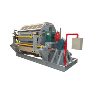 Full Automatic Waste Paper Making Pulp Forming Egg Tray Making Machine with Sigln Layer of Metal Drying System
