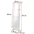 Import Full-Length mirrored floor wooden standing jewelry display cabinet from China