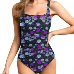 Fully Printed Swimsuit Swim Wear For Women New Cross Bandage Beachwear Swimwear Swim Suit For Womens