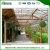 FUMA newest galvanized frame agriculture greenhouse glass/pc/film