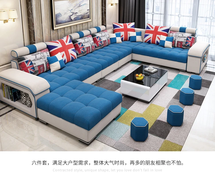 Furniture Factory Provided Living Room Sofas/Fabric Sofa Bed Royal Living Room Sofas
