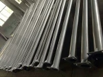 galvanized solar street lighting pole /street lamp post with single or double arms