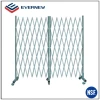 Galvanized Steel Security Expandable Folding Gate With Caster