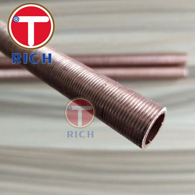 GB/T19447 Seamless Copper and Copper Alloy Steel Low Fin Tube For Heat Exchanger