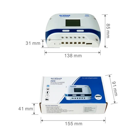 GCSOAR 20A Pwm Solar Charge Controller for Solar Energy System for Home off Grid