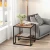 Import Geometric Small Side Wood Coffee Table With Metal Frame Living Room Side Table Bedroom from China