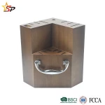 GERMAN STEEL FORGED 15-PIECE KNIFE BLOCK WITH WOODEN BLOCK GERMAN STAINLESS STEEL CUTLERY SET