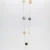 Import gold pearl black pearl and white pearl with long adjustable 18K chain necklace from Japan