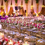 Golden iron metal frame wedding chair stackable seat wedding event chair with cheap price