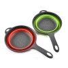 Good Quality Foldable Kitchen Silicone Strainer / Collapsible Silicone Colander