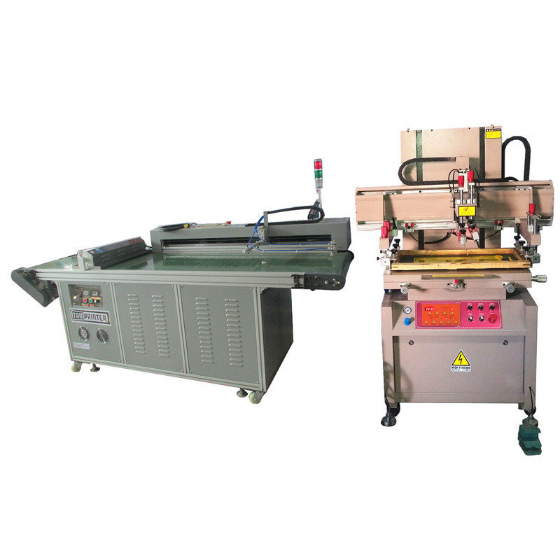 Good standard vertical Electric screen printer with Led uv dryer kit