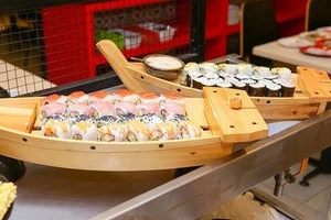 good wooden sushi boat/ sushi tools