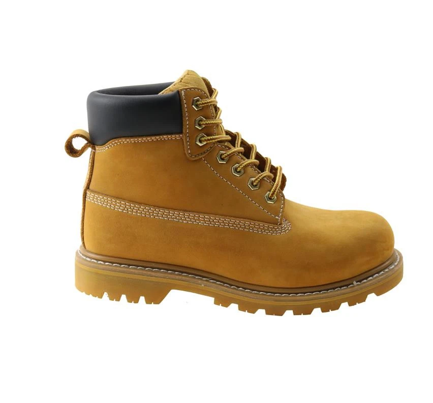 Goodyear Welted Rubber Outsole Men Safety Shoes Steel Toe work boots