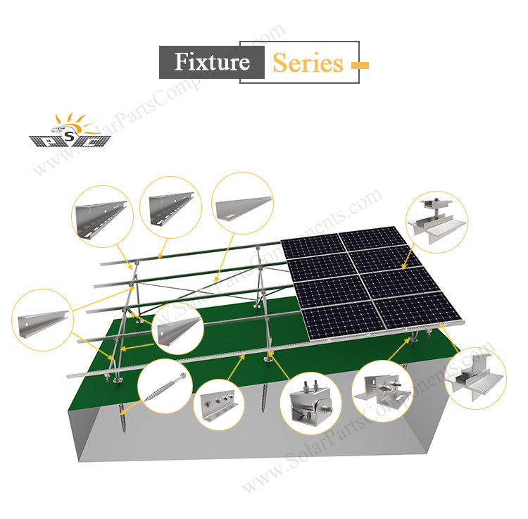 Buy Ground Solar Mounting Concrete Foundation Structures Solar Panel ...