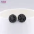 Import guangxi foxi jewelry free sample free shipping black color pizza shape stud earrings from China
