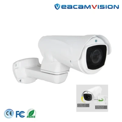 H. 265 Starlight IR 100m 1080P 10X Motorized Zoom P2p Onvif PTZ Surveillance Bullet IP Camera with 4X Optical Zoom and Audio Support