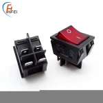 Haifei Large Size Large current 30A 250VAC 1E4 kcd4 t120/55 rocker switch