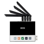 Haiwei H.265/H.264 HEVC 4G Cellular Bonding Encoder 3 Aggregated SIM Card Live Streaming Bonding Encoder for YouTube, Wowza