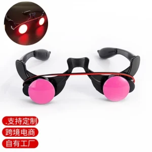 Halloween LED glowing clown glasses LED death glasses flash glasses Halloween childrens fancy dress ball