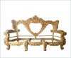 Hand carved teak unfinished furniture frame Teak Wooden Chair Furniture Living Room Set