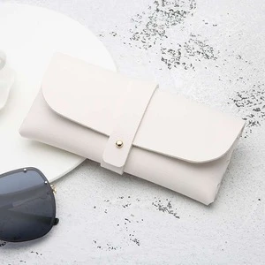 Hand-held leather eyeglasses case PVC leather hand sunglasses case