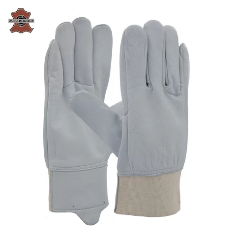 Hand protection driver genuine Leather full finger with touch finger tips drivers gloves