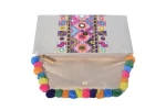 Handmade Alligator Pattern Flap Shoulder Evening Bags Bohemian Crossbody Embroidered Canvas Handbags for Womens Parties