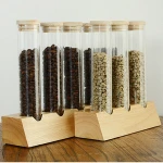 handmade glass test tube with cork
