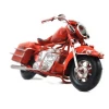 Handmade Vintage Yellow Red 2 Colors Classic Diecast Metal Model Motorcycle Toy Gift