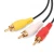 Import Hankpower 3.5mm Mini Jack AV to 3 RCA Male Adapter Audio Video Cable Stereo cable from China