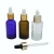 Import Haodexin 10ml 15ml 20ml 30ml 50ml 60ml 100ml matte gold droppers bottles sprayers pumps cover cap with droppers glass pipettes from China