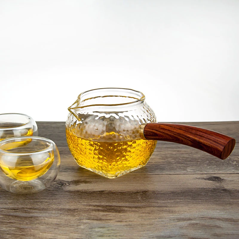 High Borosilicate Glass Tea Maker Teapot Explosion Proof Tea Pot with Side Handle