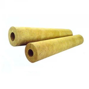 High density rock wool pipe rock mineral wool pipe thermal insulation tube stone building material insulation price