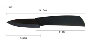 High-grade black ceramic knife blade covered five times Fine quality ceramic knife set