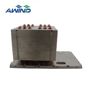 High power stacked pin heat sink soldeding heat pipe customized