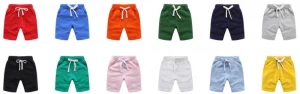 high quality 100%cotton custom print baby kid short children wholesale toddler shorts