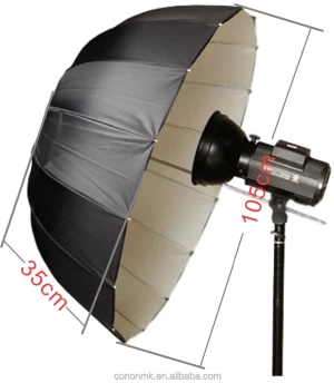 High quality 105 or 85cm deep parabolic soft umbrella of photo studio camera accessories