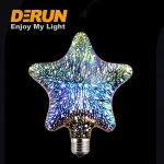 High Quality 1.5W 3W 5W CE ROHS 85-265V Cool White LED Christmas Decoration Light Bulbs, DEC-3D