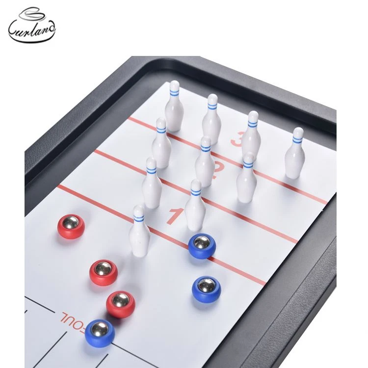 High Quality 3 in 1 Table Top Curling Bowling and Shuffleboard Game
