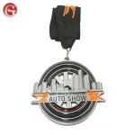 High quality 3D custom zinc alloy award metal die struck polished antique marathon competition sports