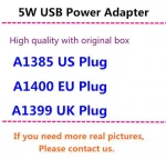 High quality 5W/12W US/EU/UK/AU Plug USB AC Power Adapter Mobile Phone PAD Tablet Universal AC Wall Charger A1385/1400 With Box
