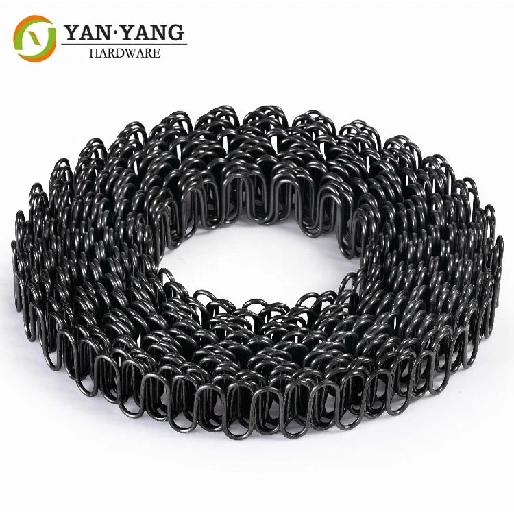 high quality black color diameter 3.6mm anti rust roll zigzag spring for furniture