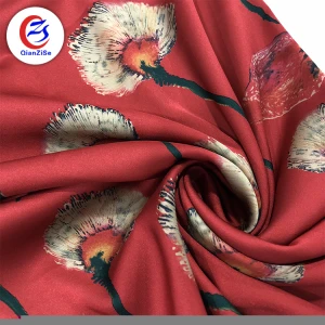 High Quality Custom Printed 100% Polyester Satin Fabric Wholesale Satin Fabric By The Yard