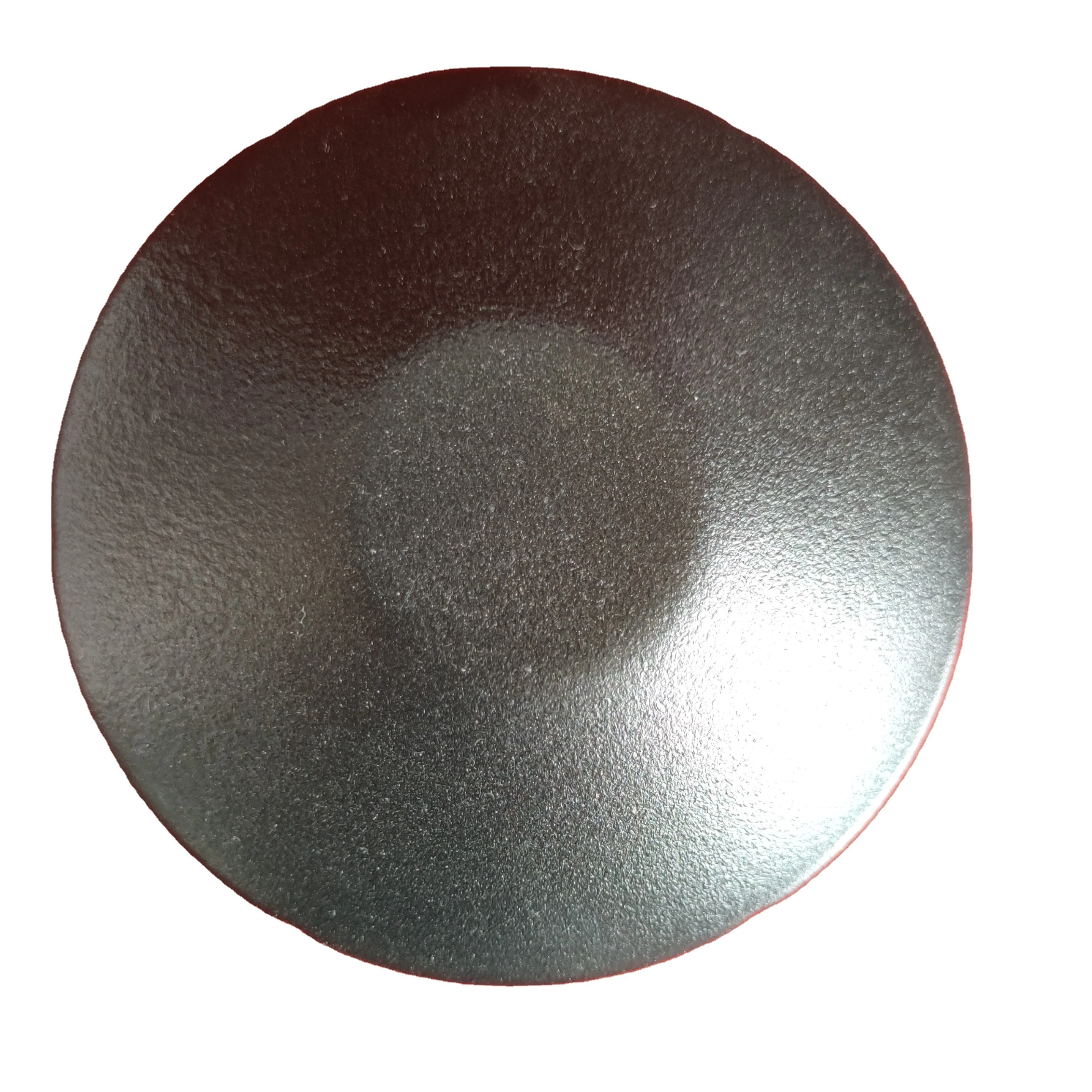 High Quality Customized Size Black Round Privacy Coated Steel Fence Post Caps