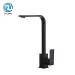 High Quality Deck Mounted 304 Stainless Steel Brushed Nickel Matte Black Modern Kitchen Faucets