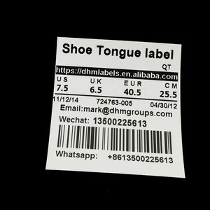High Quality For Barcode TPU Shoe Tongue Label Tag