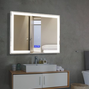 High Quality Hotel Wall-mounted Vanity Makeup Bluetooth Music Speaker LED Bath Mirror From Dapai