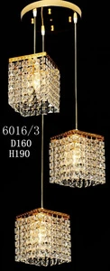 High quality iron k9 crystal chandelier pendant light with CE