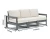Import High Quality Leisure Patio Furniture Set Factory Customized Outdoor Plastic Three Seat Sofa HDPE Sofa For Courtyard from China